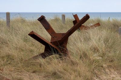 Forhindring fra strandene p� Utah Beach